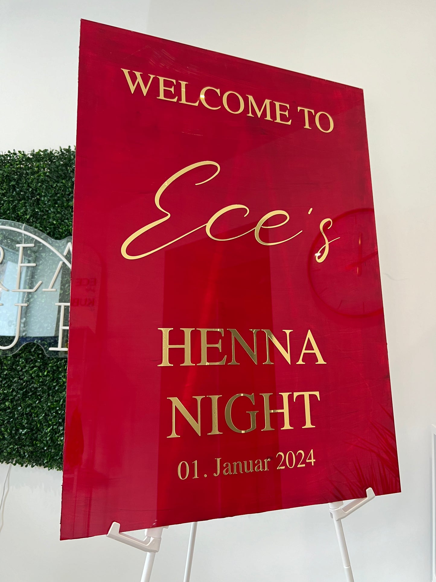 Henna Night Empfangstafel